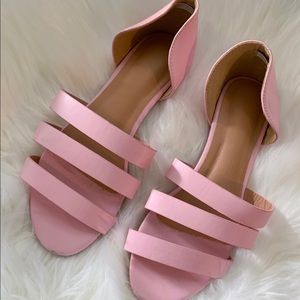 Pink sandal flats